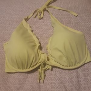 Victoria's Secret neon halter bikini top
